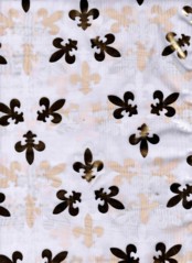 FLEUR DE LIS CHIFFON     SCARVES WHITE