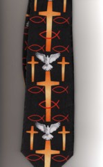 GOLD CROSSES AND RED CHRISTIAN FISH