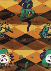 MARDI  GRAS  SCARF    GOLD