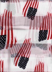 FLAG SCARF  WHITE